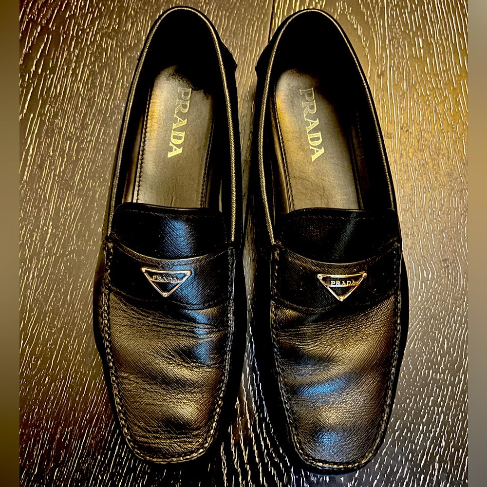 Prada Saffiano Leather Drivers Size 11 US